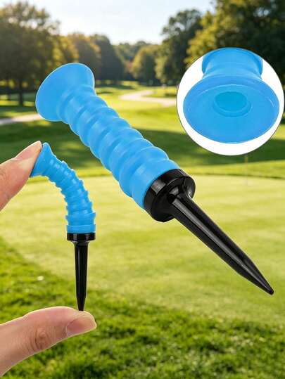 83mm/3.24 Inch Elastic Rubber Golf Tee, Flexible And Durable Golf Accessory