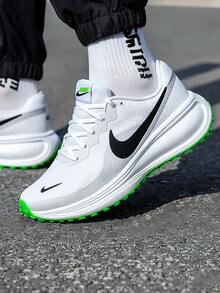 Nike REVOLUTION 8 Mesh Versatile Non-Slip Durable Comfortable Classic Running Shoes Men's - White Black - View 1