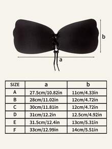 2pcs/Pack Wing-Shaped Invisible Silicone Breast Pads, Wire-Free Adhesive Bra With Drawstring - Multicolor - View 6