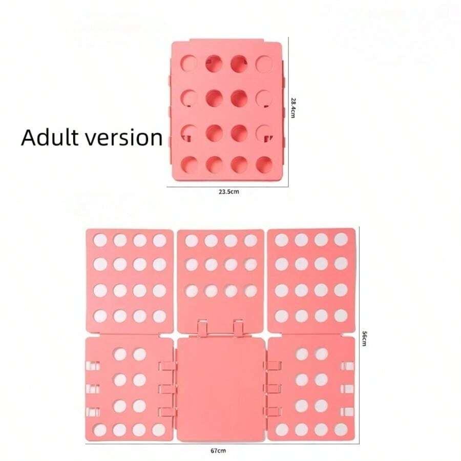 Quick Folding Board Slouchy Folding Tool For Shirts, T-Shirts, Pants, Home Closet Clothing Organizer, Stackable Clothing Storage Divider, Anti-Wrinkle Clothes Layering Tray, Shirt And Pants Closet Drawer Organizer, Adult And Children Sizes, Random Color - Multicolor - View 1