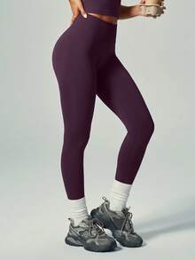 UONNOU 3pcs Women's Sports Shaping Tight Leggings, Peach Butt Lift, Waist Control, Tummy Control, Leg Shaping, Soft Fabric, Suitable For Yoga, Gym, Fashion Outfit, Daily Casual Commute, All Season - Multicolor - View 5