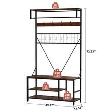 Storage Benches - Brown - View 5