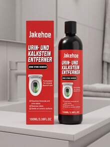 jakehoe 尿垢去除劑，家用浴室陶瓷馬桶內壁清潔污漬日常居家清潔，專為快速清潔馬桶表面污垢設計，適用於陶瓷馬桶與小便池表面。使用極其方便：將液體均勻倒入污漬表面，靜置適當時間，輕輕刷洗並用水沖洗，快速有效去除表面尿垢與使用後的殘留物 - 液體 - 查看 3