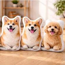 Bantal Foto Personalisasi DIY untuk Dekorasi Rumah dan Kamar Tidur, Hadiah Mainan Boneka untuk Pasangan, Orang Tua, dan Hewan Peliharaan - MultiWarna - View 5