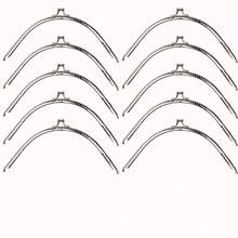 5 buc. încuietori metalice argintii semicercuri/pătrate pentru portofel, diverse dimensiuni, închidere cu capsă, accesorii DIY în stil vintage pentru geantă de mână, modificare portofel pentru monede, piese durabile lucrate manual pentru confecționarea portofelelor DIY - Multicolor - Vizualizare 20