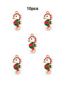 10/20pcs Cartoon Ocean Creature Oil Drop Pendant Creative DIY Necklace Earrings Jewelry Accessories Keychain Charm - Multicolor - View 27