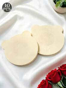 一對隱形乳貼，可重複使用矽膠胸部提升貼，防水防汗，適用於泳裝、比基尼、旅行與度假 - 彩色 - 查看 13
