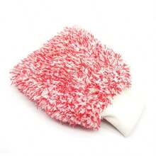 1PC Microfiber Car Wash Mitt Super Absorbent Lint Free Scratch Resistant Car Cleaning Glove For Auto Detailing - A - View 2