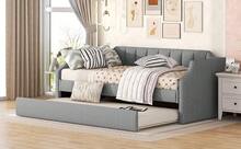 90 X 200(190) DAY Bed Frame, Padded Folding Bed Frame, Grey - 灰色 - 查看 5