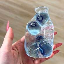 SQUISHY-Fruit Milk Bottle Drift Bottle Squeeze Toy-Realistic Fruit Blueberry Kiwi Strawberry Soda Bottle Edible Play Stress Relief Soft Rubber Bottle Toy - Multicolor - View 8