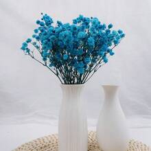 25/50/100/150/300pcs Ivory Mini Artificial Mixed Baby's Breath Flowers, Handmade Floral Materials For Resin Crafts, Hair Accessories, Wedding Wreaths, Tabletop Home Decor - Blue - View 5