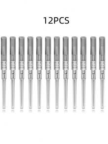 12pcs/Set 316 Stainless Steel Disposable Piercing Needle Tools. Suitable For Ear, Nose, Lip, Belly, Tongue, Eyebrow, Cartilage Skin Piercing Beauty Tools - Multicolor - View 6