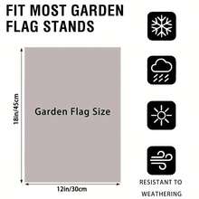 1pc Autumn Thanksgiving Pumpkin Garden Flag, Polyester Material, Thanksgiving Message Pumpkin Outdoor Garden Flag, Double-Sided Printed Yard Decor Sign, Outdoor Home Decoration - B - View 9