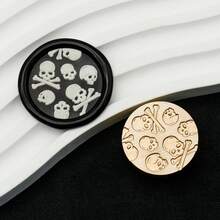 Dark Punk 系列圖案蠟封印章 銅頭 1 個 - 適合情書、邀請函、節日卡片、日記本、剪貼簿、DIY 手作 - 暗黑龐克系列 - 查看 8