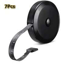 7PCS 150cm/59.05IN Mini Tape Meter Tape Tailor Ruler Keychain Measuring Tape Clothing Size Tape Measure Portable Sewing Tools Accessory - A - View 7