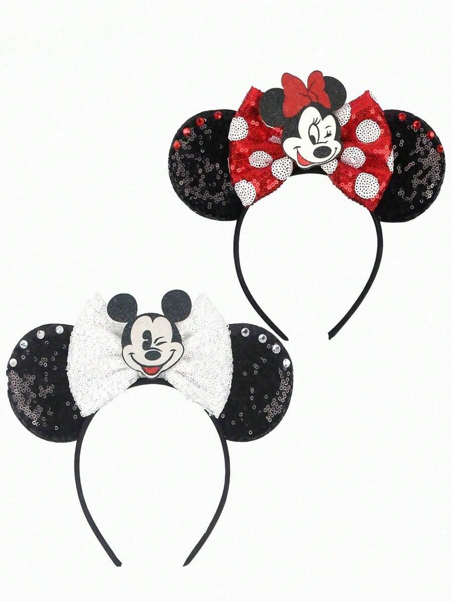 Disney 1件裝米奇與米妮波點蝴蝶結髮箍,結合經典米奇與米妮卡通元素,適合學校派對、角色扮演派對、Cosplay及主題樂園參訪,是各種場合的理想禮物,男女皆宜,適合角色扮演(如公主造型)、生日慶祝和聖誕派對 - 彩色 - 查看 1