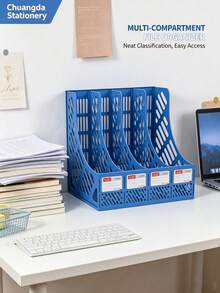 Office Supplies Desktop File Rack Plastic Storage File Box A4 File Tray Multi-Layer Document Organizer Wholesale - One Size Fits All - View 10