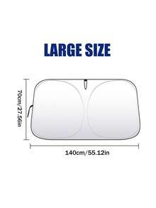 Car Windshield Sunshade, Anti-UV Heat Insulation Device, Car Anti-Glare Sunshade, Car Front Windshield Sunshade, Car Window Sunshade, Car Sunshade Board. Easy To Install, Suitable For Installation Inside The Front Windshield, Helps Prevent Sunlight From Hitting The Dashboard And Interior. - One Size Fits All - View 12