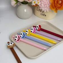 Back To School Season 10/5/1 Pack Creative Smiling Face Ballpoint Pens - Back To School Stationery, Candy-Colored Pen Body With B, First Day Of School - Multicolor - View 4