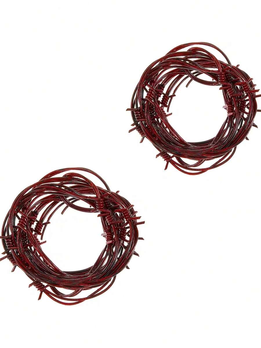 Accesorios de Decoración de Halloween (Diseño de Alambre Metálico Realista), Adecuado para Decoración de Halloween, Decoración de Fiesta Temática, Estilo de Eventos, Decoración del Hogar, Decoración de Fiesta Temática de Terror, Decoración de Casa Embrujada y Decoración de Fiesta de Vaquero Occidental - Talla única - Ver 1
