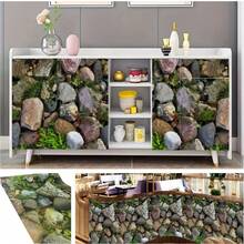 1 Roll Floral Stone Pattern Self-Adhesive Wallpaper, Home Decor Cabinet Table Chair Room Background Countertop Self-Adhesive Wallpaper Wall Sticker - Flowers - View 14