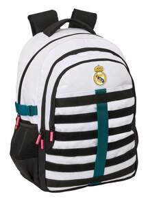 Real Madrid 皇家馬德里雙肩書包 26/27 款，帶 15.6 英寸筆記型電腦隔層，男女童通用，尺寸 34x15x46 厘米 - Cross 便攜式 15.6 英寸 - 查看 2