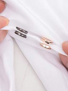 2/3 Pairs Stylish No-Sewing Buttons: Multi-Color Detachable Magnetic Buttons; Decorative Accessories For Shirts, Collars, Trousers, Cuffs, Scarves, And Headscarves. No-Sewing Garment Clips. - Round - View 6