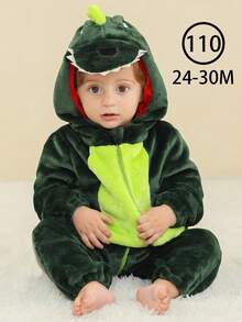 1Pc Baby Autumn Winter With Double Zipper Cartoon Animal Pattern Cute Comfortable Unisex Baby Supplies Suitable For Everyday Wear - Multicolor - View 23