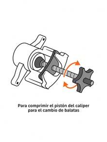 Disc Brake Caliper Piston Tool, , Facilitates Caliper Piston Compression For Brake Pad Replacement - A - View 4