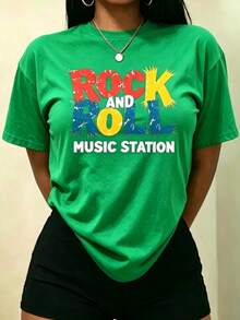 Women T-Shirts - 綠色 - 查看 1