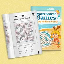 Buku Catatan Belajar Kosakata Pencarian Kata untuk Anak-Anak - Tema Laut dan Buku Latihan Pengenalan Kata Umum | Buku Latihan Menulis untuk Pembelajaran Awal dengan Pencarian Kata Berbasis Kisi Huruf dan Garis Tulisan Tangan Terpandu, Memupuk Konsentrasi, Observasi, Kemampuan Mengeja, dan Kesiapan Menulis - kata-kata visual - View 6
