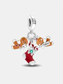 1pc Fashionable Exquisite Mushroom Dress Tree Beaded Pendant, Suitable For DIY Jewelry Making Such As Bracelets, Necklaces, Etc., Perfect Gift For Women And Girls - Silver - View 17