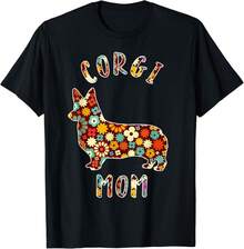 Funny Corgi Mom Unisex T-Shirt, Gift For Corgi Owner - Black - View 1