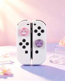 GeekShare 4个闪亮紫色蝴蝶图案硅胶摇杆帽，适用于Switch 2017/OLED/Switch Lite - 查看 5
