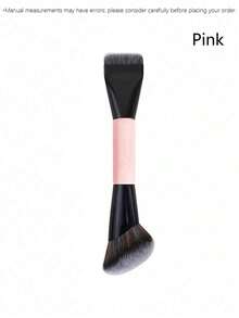 1pc Dual-Ended Foundation & Contour Brush, Multi-Function Dual-Ended Makeup Brush, Contour Brush, Professional Makeup Brush, Suitable For Girls, Ideal Birthday, Valentine's Day Gift, Best Color, Women's Gift - Multicolor - View 14