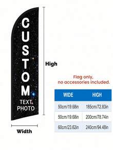 Custom Banner, Beach Flag - Personalized Logo/Design/Text - Customized, Outdoor Commercial Banner, Suitable For Events, Parties, Advertising Promotion, Outdoor Commercial Signage, Advertising Banner - Multicolor - View 2