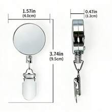 1 pieza Clip retráctil para toalla sin taladro, llavero retráctil anti-pérdida, toallero retráctil automático, clip fuerte con rebote automático, organizador ajustable para baño y cocina, apto para uso en el hogar y hotel. - Abrazadera telescópica - Ver 4