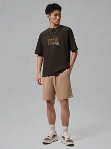 Jordan 男款 AS BRK S LOVE 85 SS 圓領短袖針織無領 T-Shirt TIX1570-231 - 棕色 - 查看 6