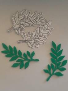 1 st metallstans för trädlöv, stans för korttillverkning, mall för scrapbookingpapper, gör-det-själv-material, glad Eid Al-Adha - Silver - Visa 4