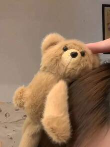 MESHUOKAI Cute Plush Bear Hair Clip, Premium 3D Fluffy BB Clip, Side-Parting Bangs Clip, Top Hair Accessory, Suitable For Daily Wear And Party Occasions - Multicolor - View 9