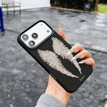 Y2K 時尚可愛亮片暗黑天使翅膀保護手機殼，適用於 iPhone 17 Pro Max 17 Pro 17 16 Pro Max 16 Pro 16 15 Pro Max 15 Pro 15 14 Pro Max 14 Pro 14 13 Pro Max 13 Pro 13，復古女孩風防震軟殼後蓋 - 彩色 - 查看 4