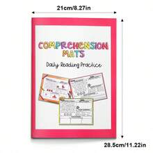 Children's English Learning Journal - Early Reading And Writing Practice Book With Picture Aids And Question Pages | Educational Daily Learning Notebook For Preschool And Kindergarten - Reading Comprehension Pad - View 7