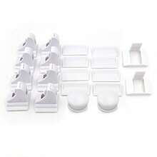 3M 1 Set 12pcs (8 Locks + 2 Keys + 2 Mounting Brackets) Children Magnetic Cabinet Lock Drawer Lock Multi-Function Cabinet Door Lock - White - View 11