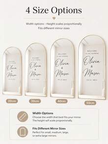 Pegatina de espejo personalizada para tabla de asientos de boda - Decoración de señalización de boda DIY Pegatina de boda - Pegatina de espejo para tabla de asientos Bienvenida a la boda Pegatina de espejo - Pegatina de letras de espejo personalizada - Feliz boda - Decoración de boda/Cartel de bienvenida de boda moderno - Multicolor - Ver 7
