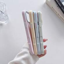 Fashionable Minimalist Colorblock Jelly Macaron Light Pink Phone Case Compatible With Iphone 17 Pro Max/17 Pro/17/16 Pro Max/16/16 Pro/15/15 Pro Max/15 Pro/13/14 Pro Max/13 Pro/13 Pro Max/14 Pro Soft Protective Cover - Baby Pink - View 7