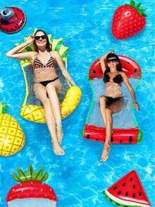 Foldable Double-Tube Inflatable Floating Bed, Adult Water Sofa Lounge Chair, Swimming Pool Summer Water Recreation (Random Style And Color Shipped) - Multicolor - View 1