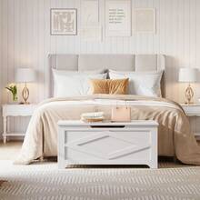 Storage Benches - White - View 4