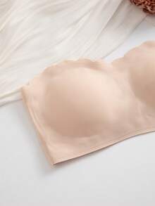 4pcs Multi-Color Non-Slip Silicone Strapless Bandeau Bra, Built-In Protection, Wire-Free, No Straps, Comfortable Seamless Women's Lingerie - Multicolor - View 6