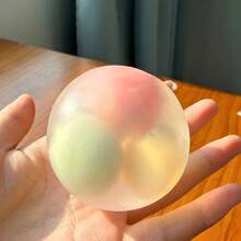 Best-Selling Crispy Ball Squeeze Toy, Malleable Stress Relief Ball, -Like Coconut Oil Squishy Ball, Soft Finger Toy, Girls Toy, Holiday Gift - Multicolor - View 7