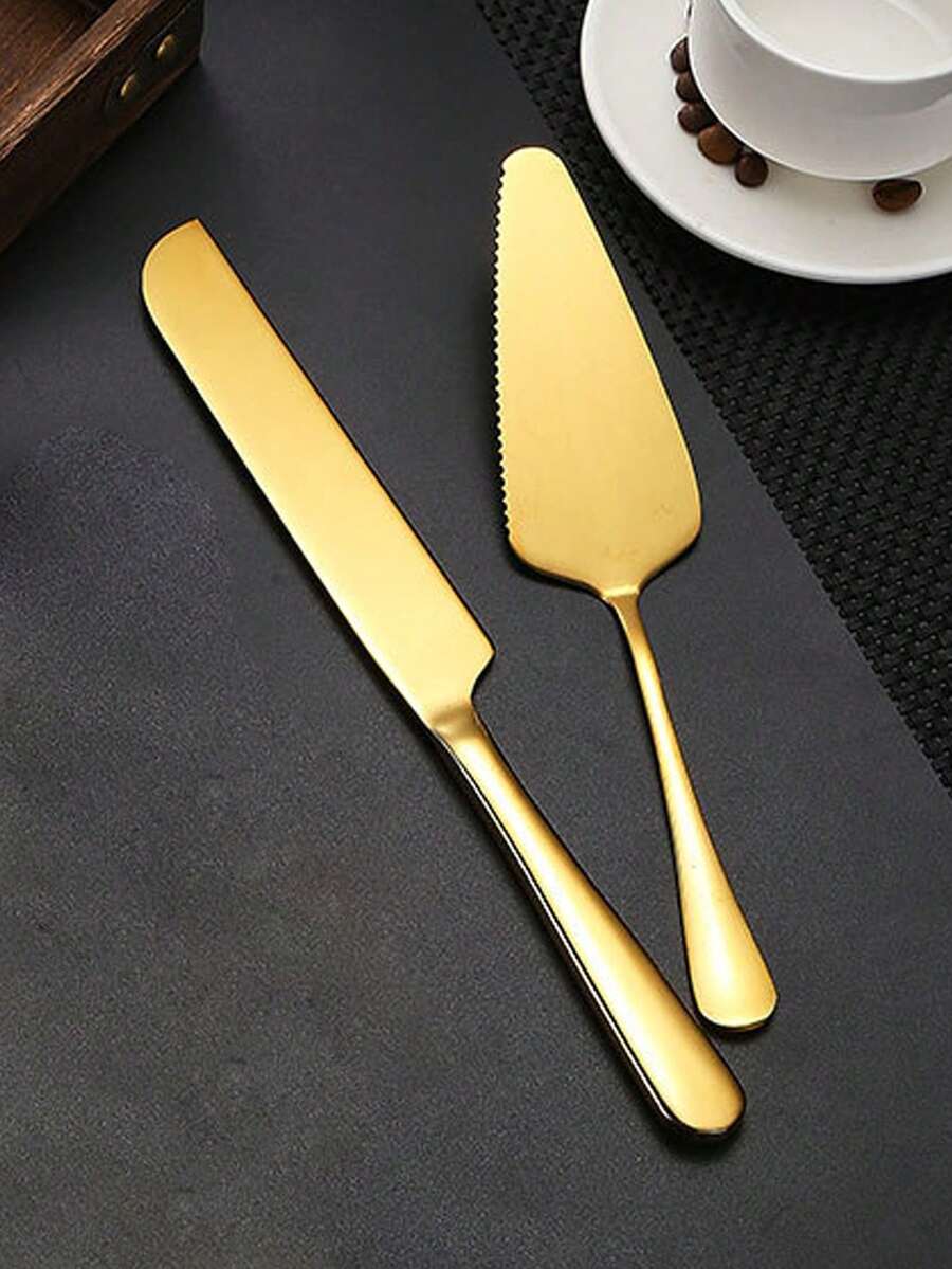 1/2件鋸齒邊蛋糕披薩切刀，廚房甜點麵包分切工具，餐桌用垂直手動派切片器，省空間通用家用檯面底座款 - 查看 1